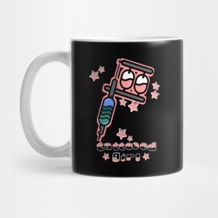 Tattooed girl tattoo machine Mug